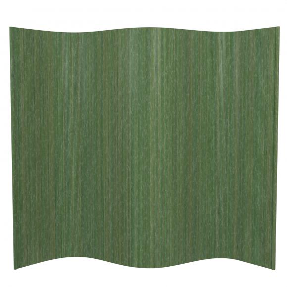 Oriental Furniture 6 ft. Tall Bamboo Wave Screen - Thumbnail 2