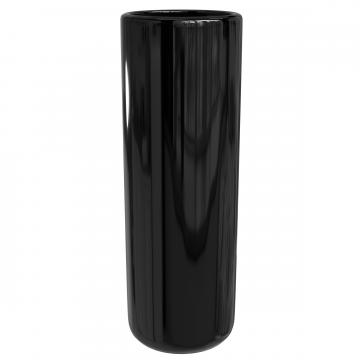 24" Solid Black Porcelain Umbrella Stand