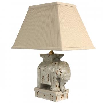 22" Ivory Elephant Lamp