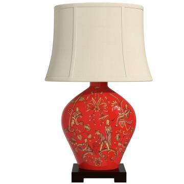 27" Fruitful Harvest Porcelain Lamp