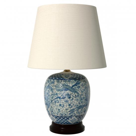 Classic Blue & White Porcelain Jar Table Lamp