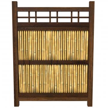 4 ft. x 3 ft. Japanese Bamboo Kumo Fence