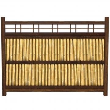 4 ft. x 5 1/2 ft. Japanese Bamboo Kumo Fence