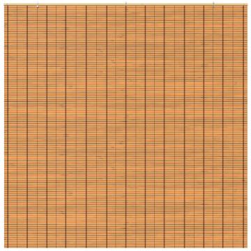 Burnt Bamboo Cordless Window Shade - Two-tone Honey