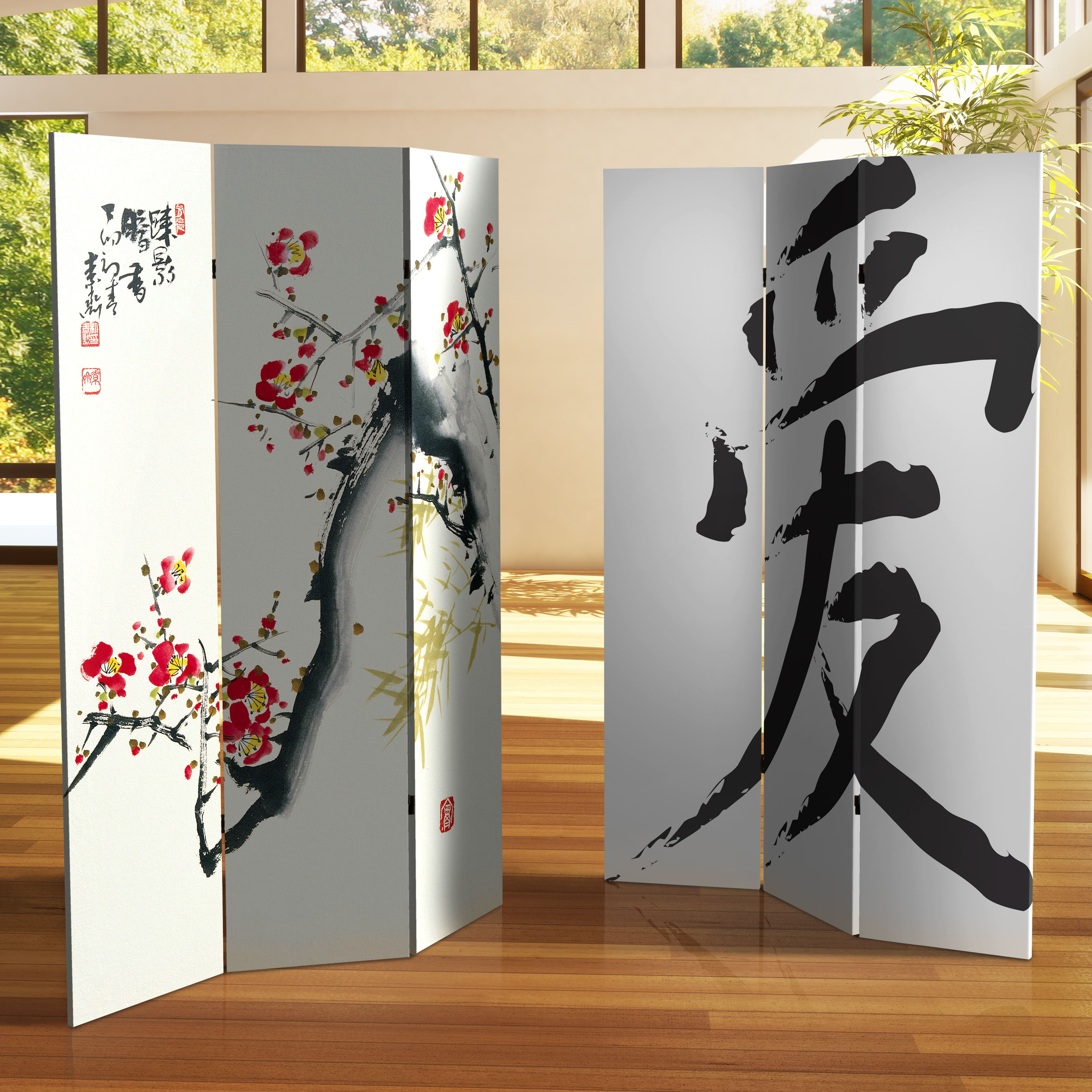 Buy Printed Asian Art Room Dividers Online Asian