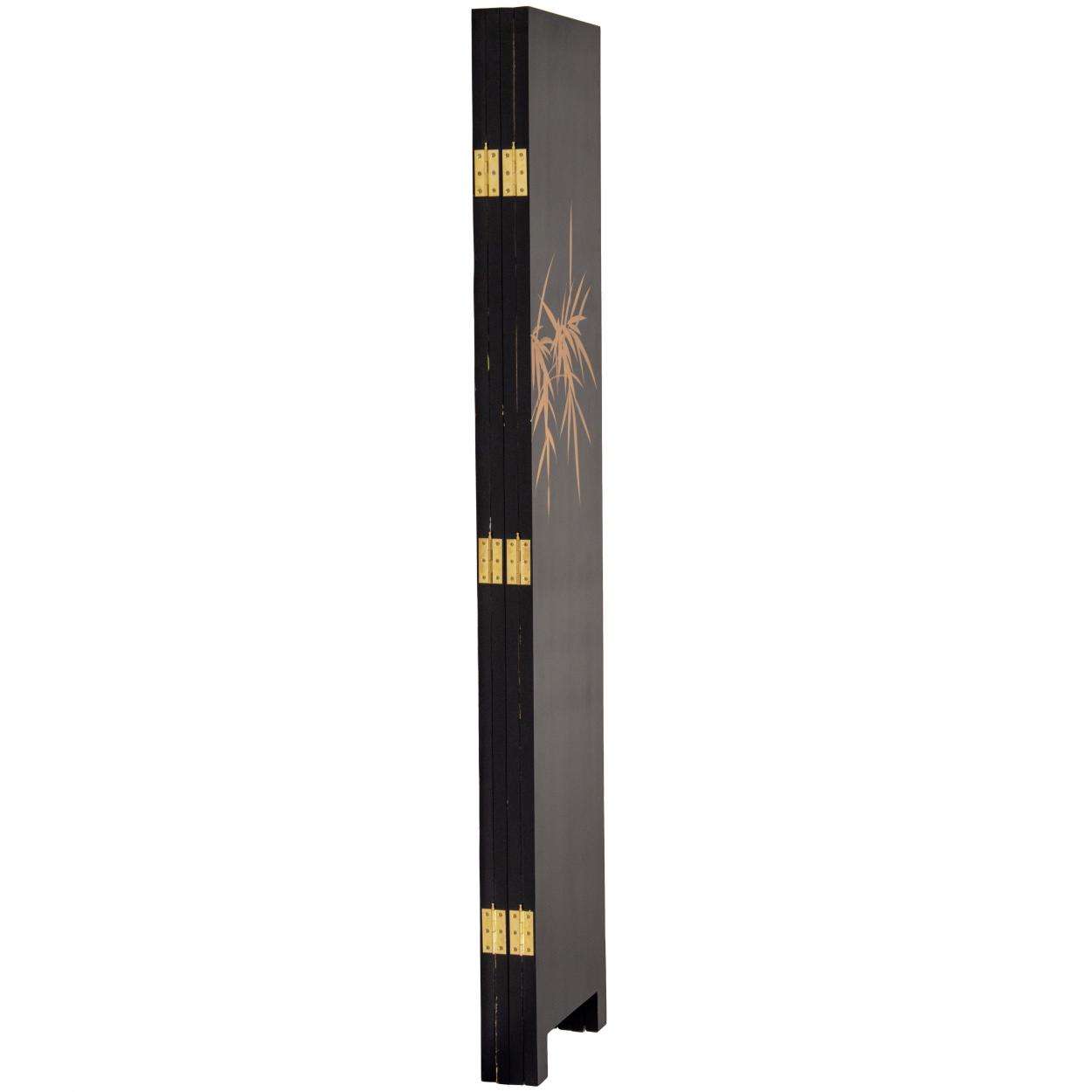 Buy 6 ft. Tall Gold Lacquer Room Divider - Cranes Online (L3