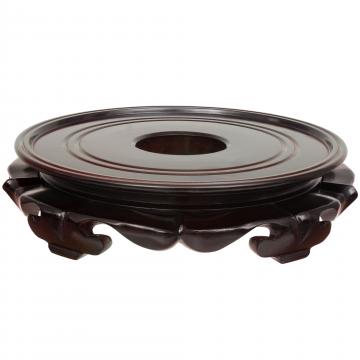 Rosewood Lotus Stand - 13.5 Inch