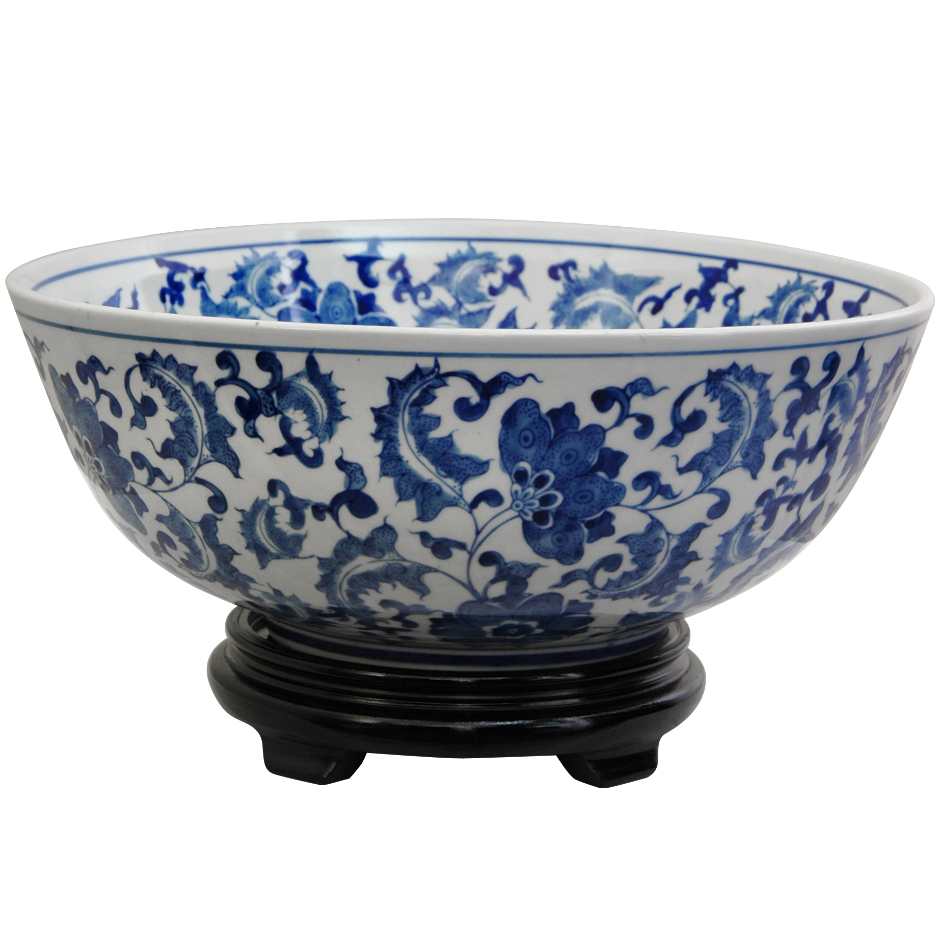 Blue & White Porcelain Bowl Blue & White Porcelain Bowl