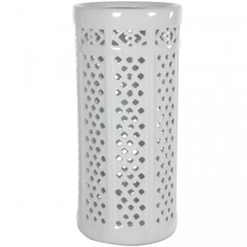 17" Carved Lattice Decorative Umbrella Stand