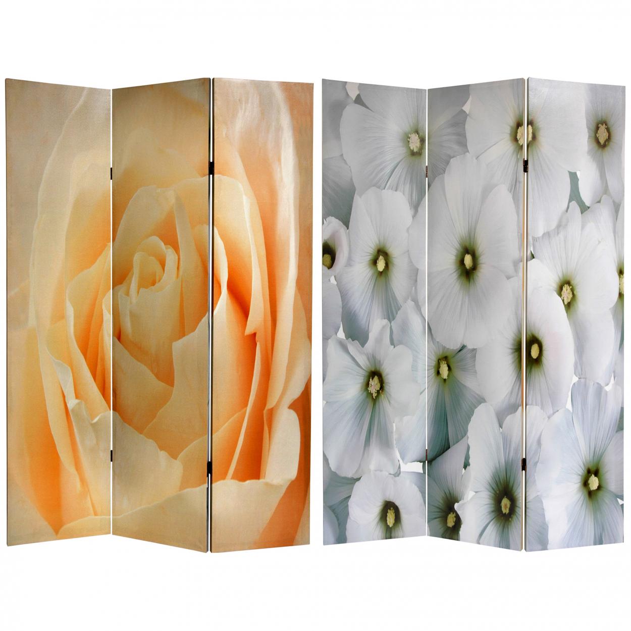 Buy 6 ft. Tall Floral Double Sided Room Divider Online (CV-FLOWER1)