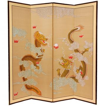 6 ft. Tall Dragons Playing Room Divider