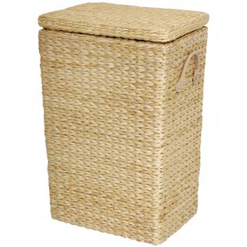 Rush Grass Laundry Basket - Black