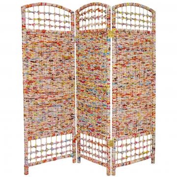 4 ft Short Recycled Magazine Room Divider