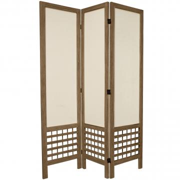 5 1/2 ft. Tall Open Lattice Fabric Room Divider
