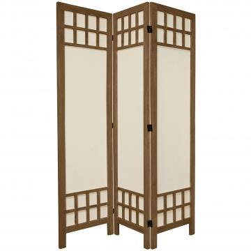 5 1/2 ft. Tall Window Pane Fabric Room Divider