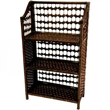 33" Natural Fiber Shelving Unit