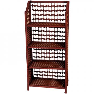 43" Natural Fiber Shelving Unit