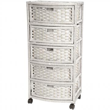 37" Natural Fiber Chest of Drawers