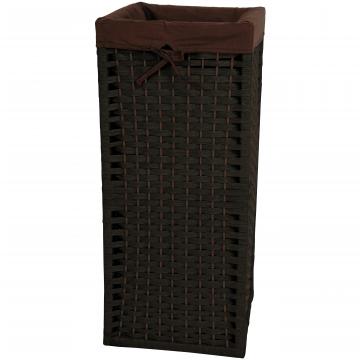 28" Natural Fiber Laundry Hamper - White