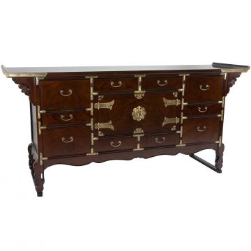 Korean Tansu Style 13 Drawer Buffet Server