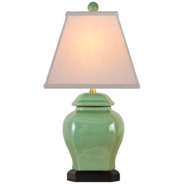 21" Celadon Lamp
