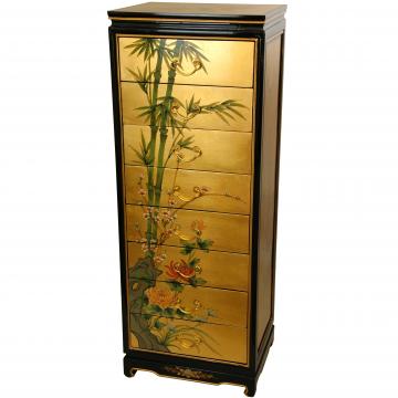 Gold Leaf Eight Drawer Cabinet