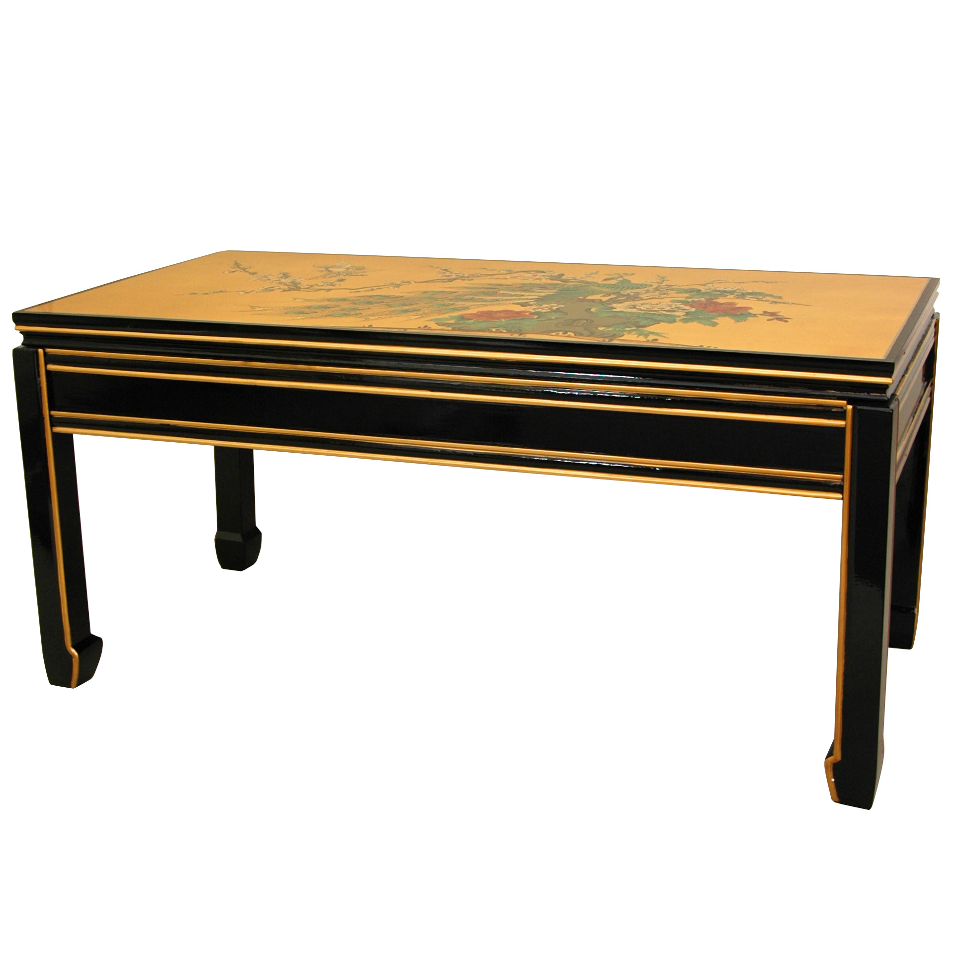 Buy Gold Leaf Coffee Table Online (LCQCTBGPB) Satisfaction Guaranteed