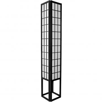 72" Window Pane Shoji Lamp - Rosewood