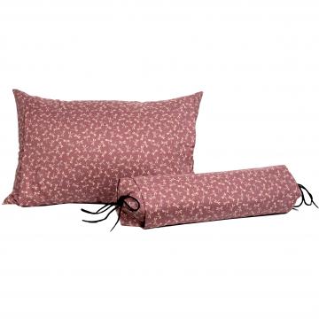 Buckwheat Hull Pillows with Lavender Tombo Cover Neckroll