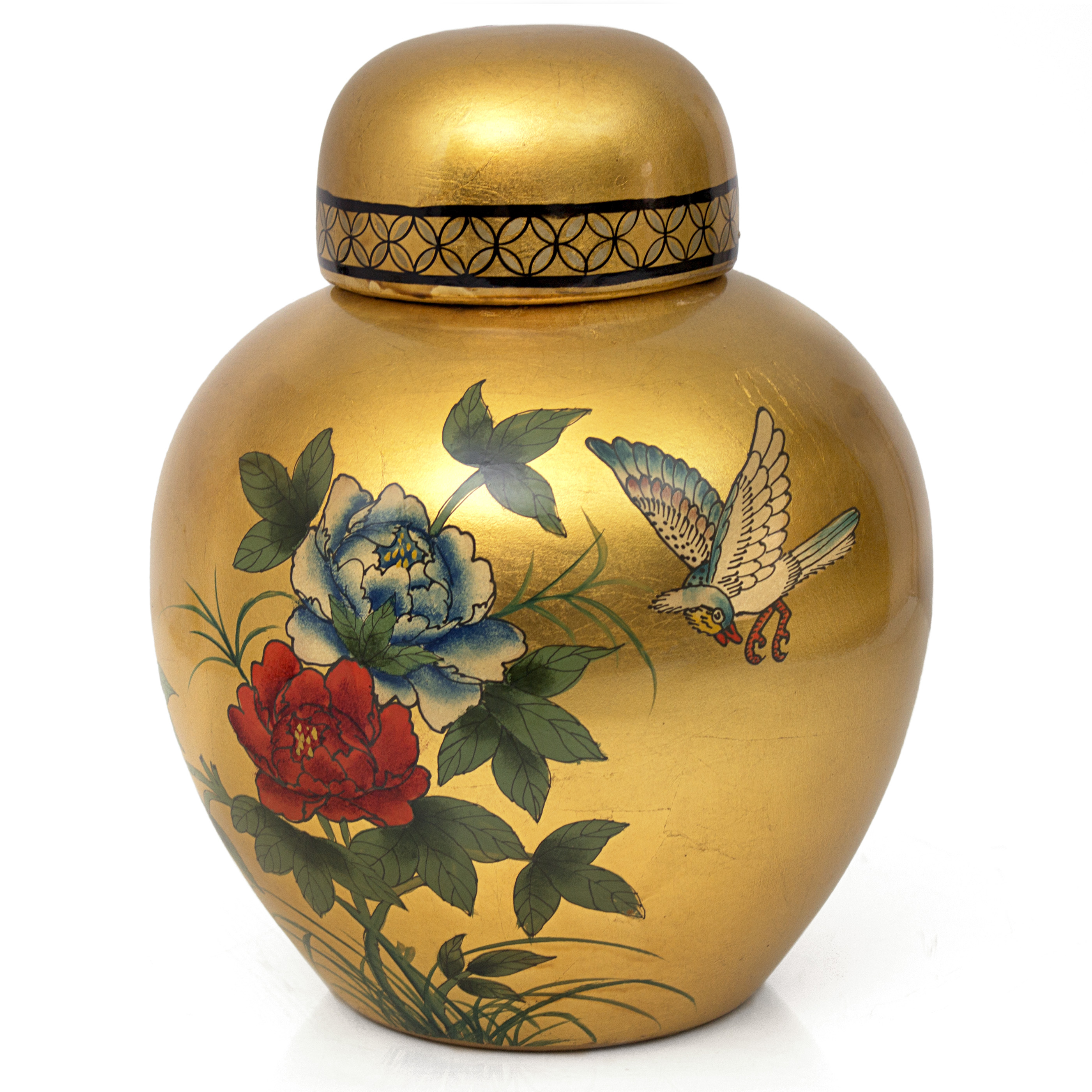 Buy 13" Gold Ginger Jar Online (POR-GNJ-GL) | Satisfaction Guaranteed
