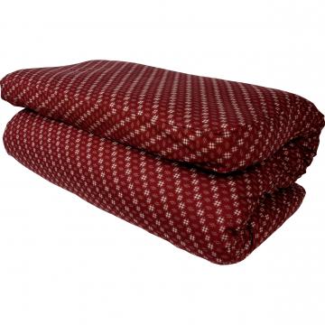 Traditional Shiki Futon with Red Kasuri Cover Twin