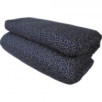 Traditional Shiki Futon with Navy Dragonfly Cover Twin