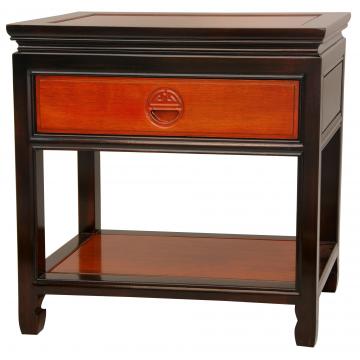 Rosewood End Table - Two-tone