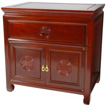 Rosewood End Table Cabinet