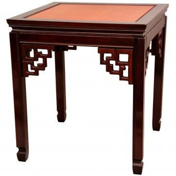 Rosewood Square Ming End Table - Two-tone