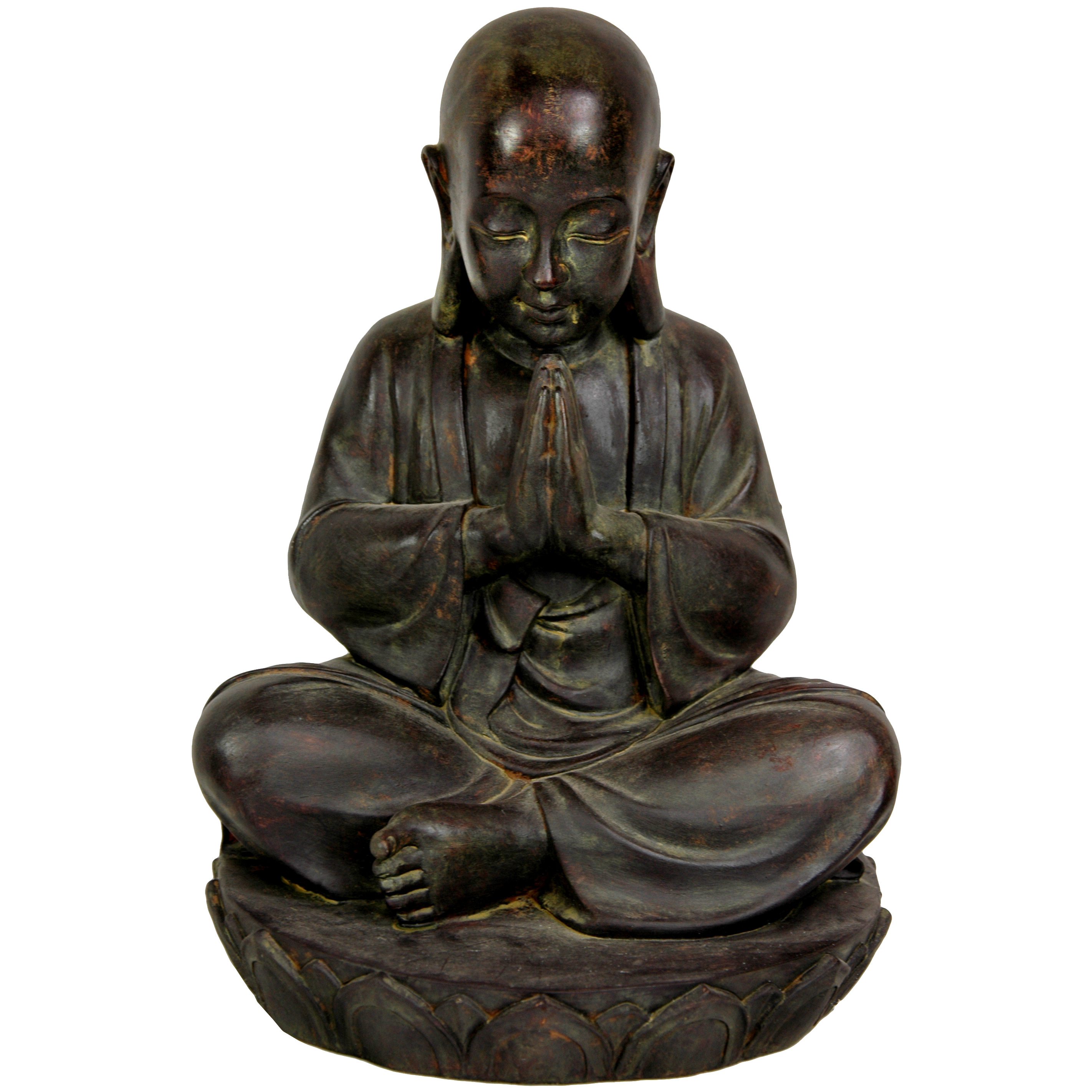 Buy 16" Sitting Japanese Zen Monk Statue Online (STABUD14