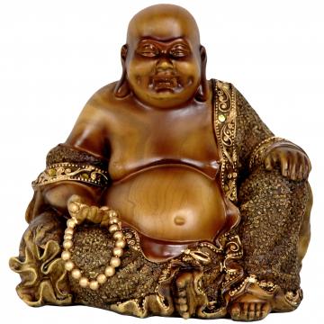6" Sitting  Laughing Buddha Statue