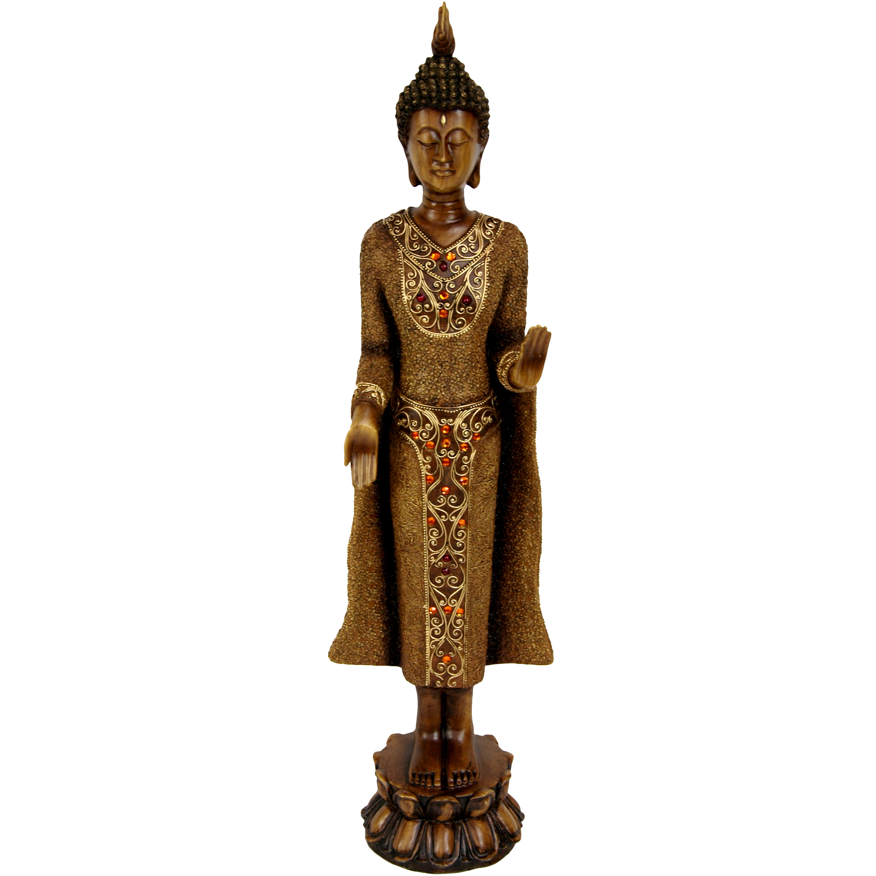 Buy 20" Standing Thai Buddha Statue Online (STABUD24) Satisfaction