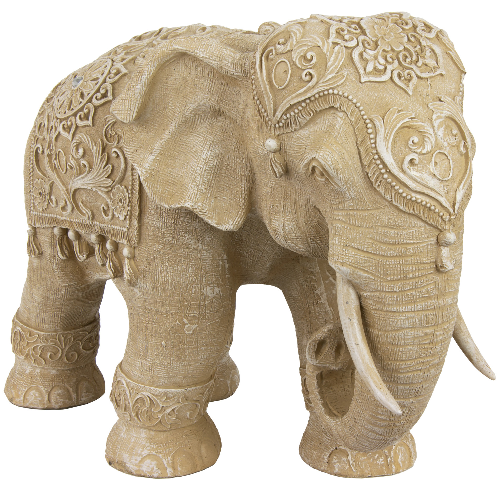 Buy 20" Rustic Jeweled Elephant Statue Online (STA-ELEPH2