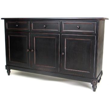 60" Black Finish Brookfield Console Cabinet
