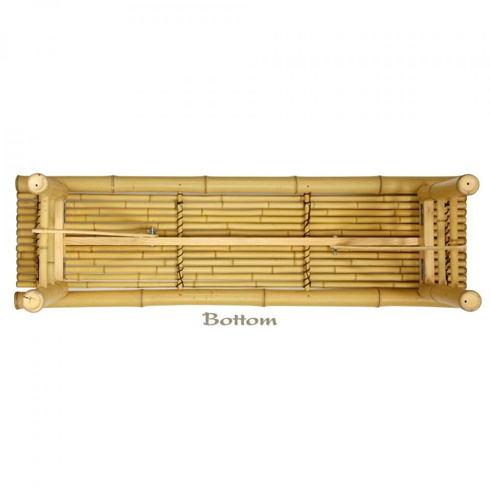 OrientalFurniture.com: Japanese Bamboo Folding Bench - Light