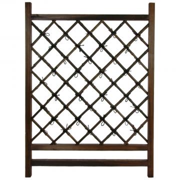 Japanese Wood & Bamboo Fence Section