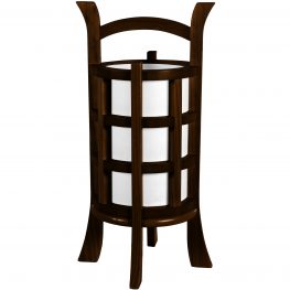 Graduation Gift Idea for Him 17-Inch Japanese Lantern Table Lamp Oriental Furniture Simple Honey Beautiful